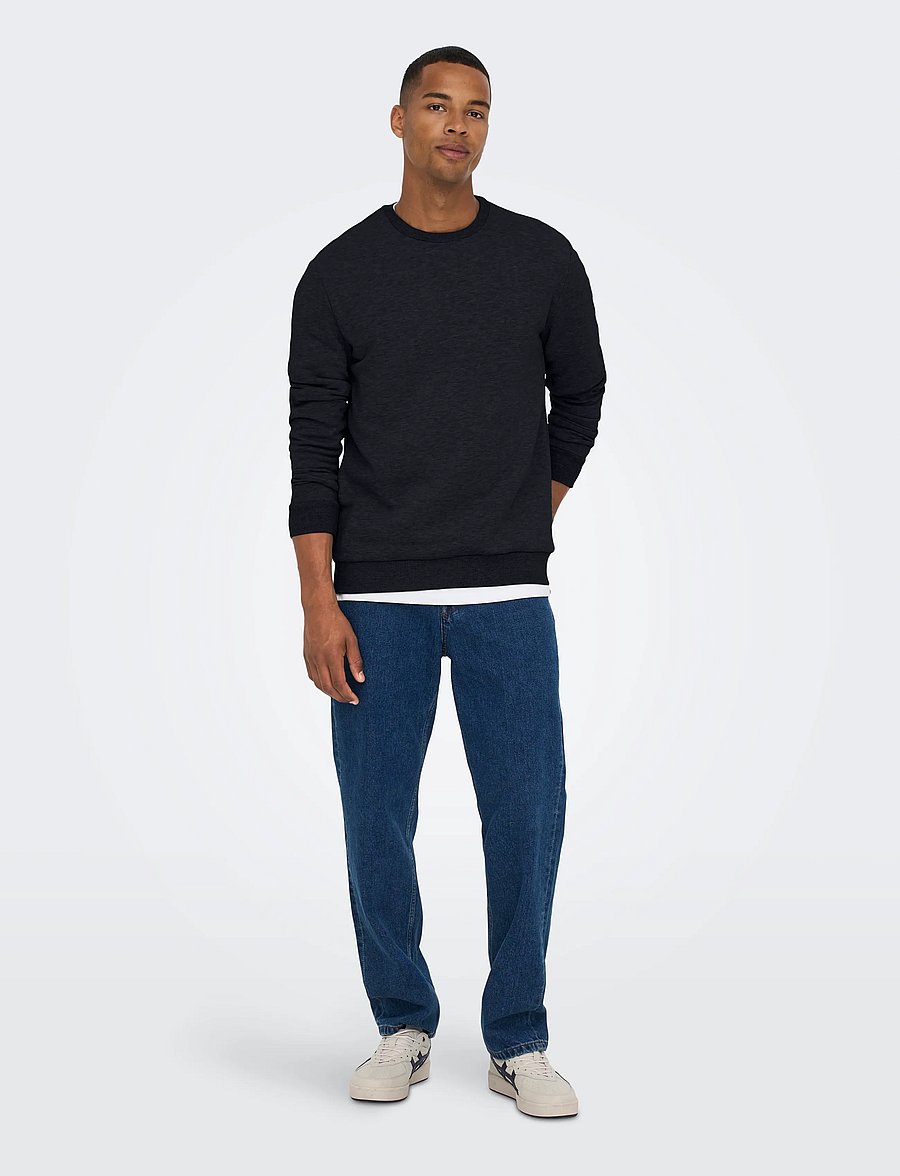 ONLY & SONS - ONSCERES CREW NECK NOOS - kollektioner - dark navy - 5