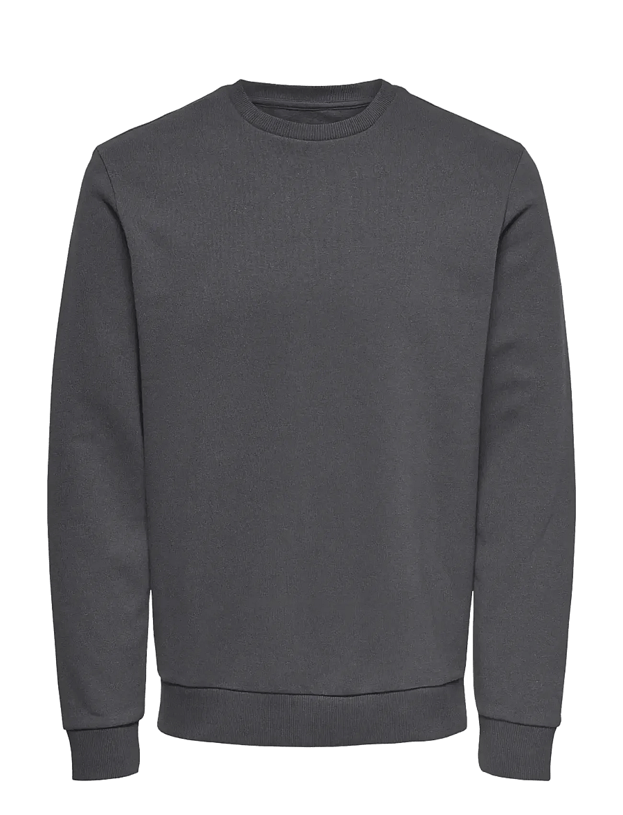 ONLY & SONS - ONSCERES CREW NECK NOOS - sweatshirts - grey pinstripe - 1
