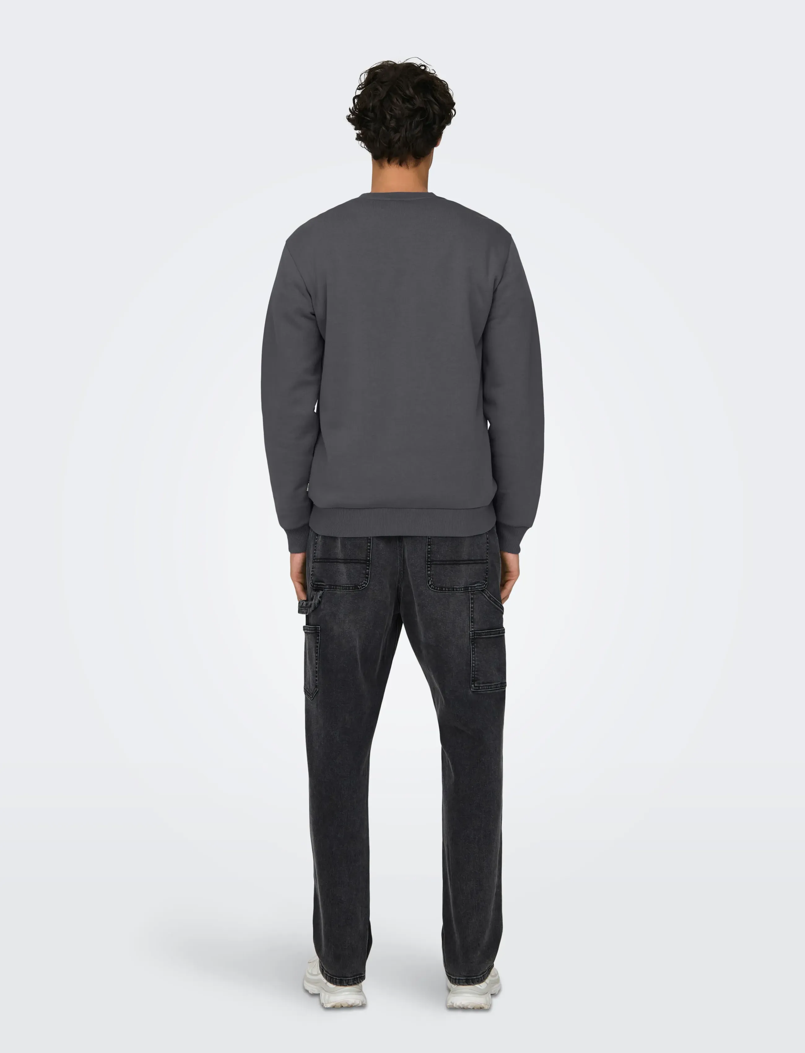 ONLY & SONS - ONSCERES CREW NECK NOOS - kollektionen - grey pinstripe - 3