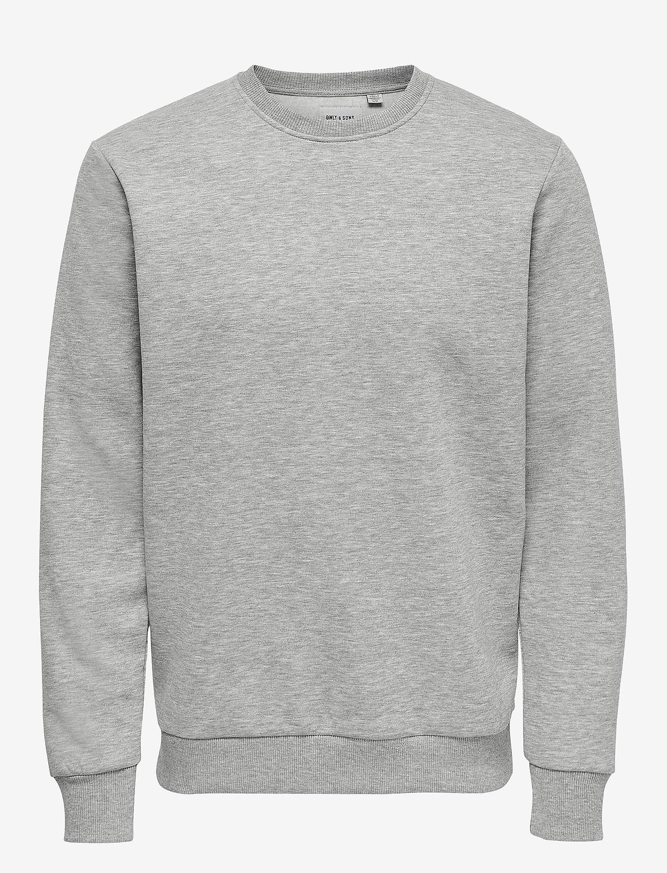 ONLY & SONS - ONSCERES CREW NECK NOOS - kollektionen - light grey melange - 1