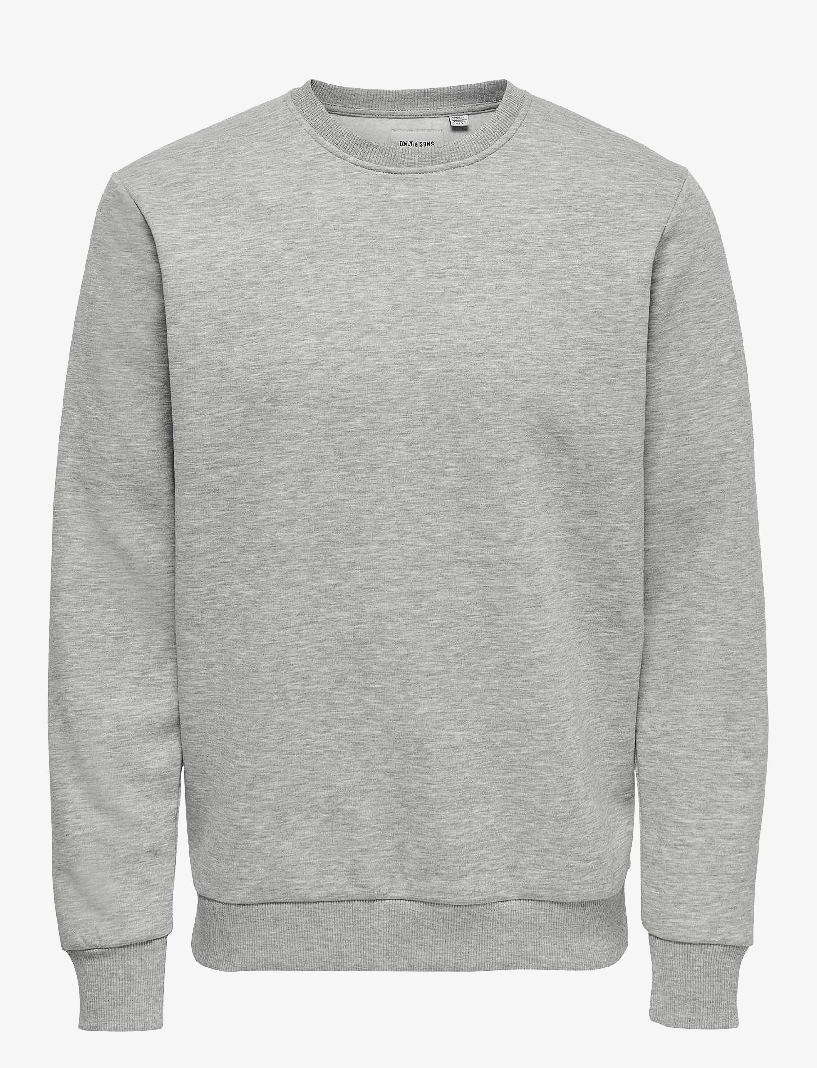 ONLY & SONS ONSCERES CREW NECK NOOS - Sweatshirts & hættetrøjer - LIGHT GREY MELANGE / grey