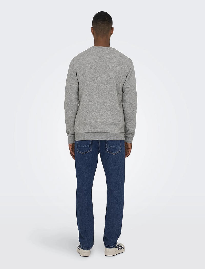 ONLY & SONS - ONSCERES CREW NECK NOOS - kollektionen - light grey melange - 3