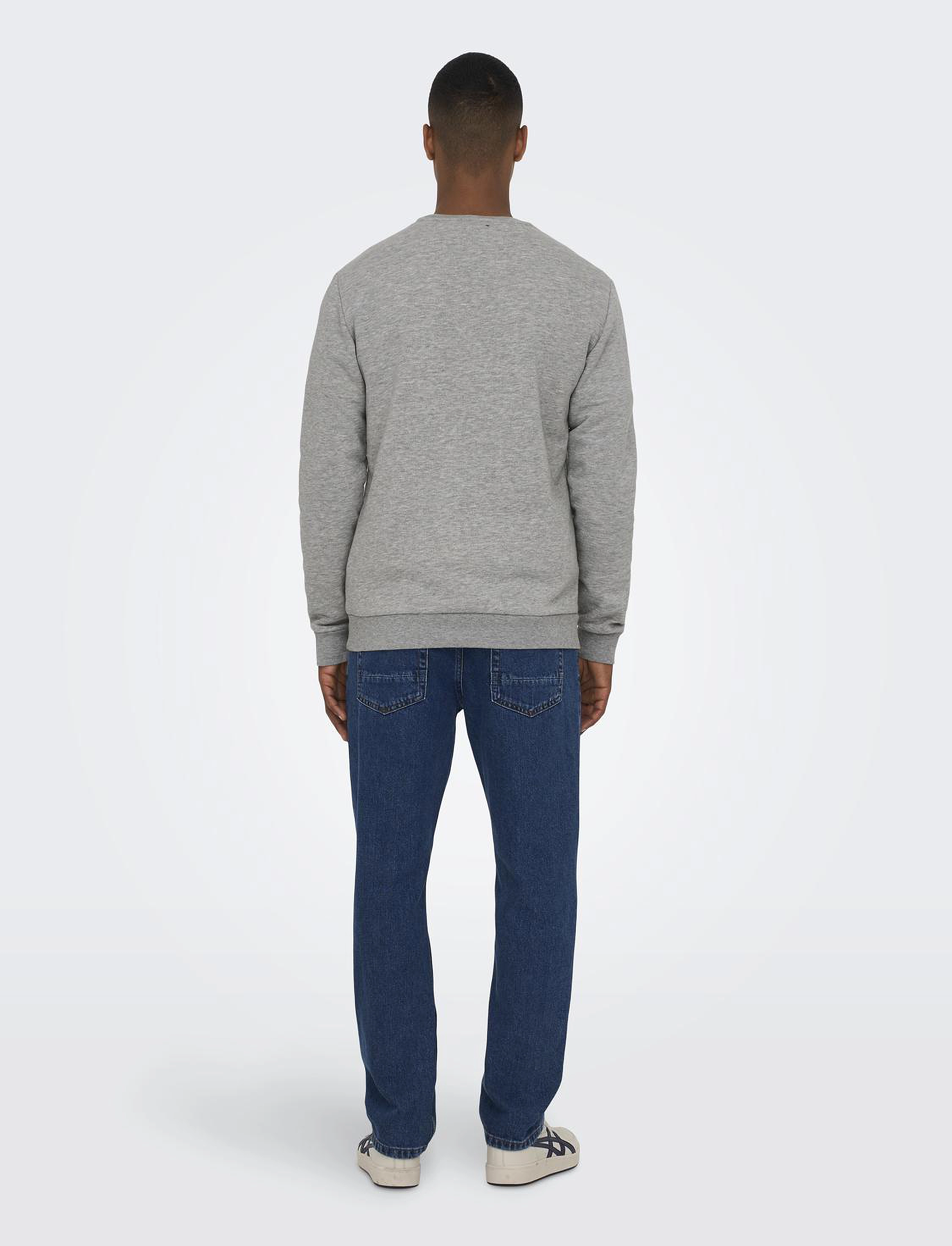 ONLY & SONS - ONSCERES CREW NECK NOOS - kollektioner - light grey melange - 3