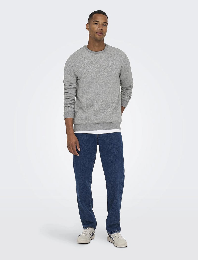ONLY & SONS - ONSCERES CREW NECK NOOS - kollektionen - light grey melange - 4
