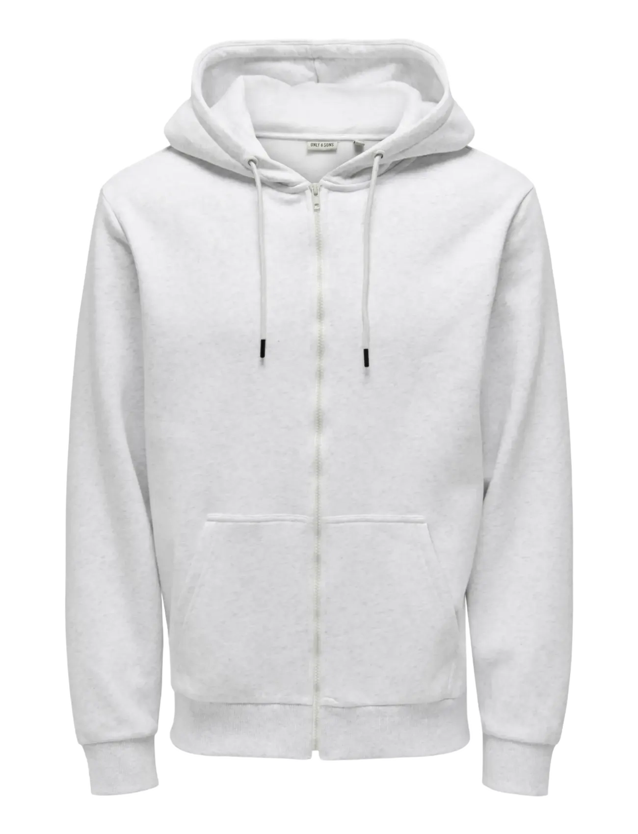 ONLY & SONS ONSCERES ZIP THR. HOODIE SWEAT NOOS - Sweatshirts & Kapuzenpullover - SUPER LIGHT GREY MELANGE / grey