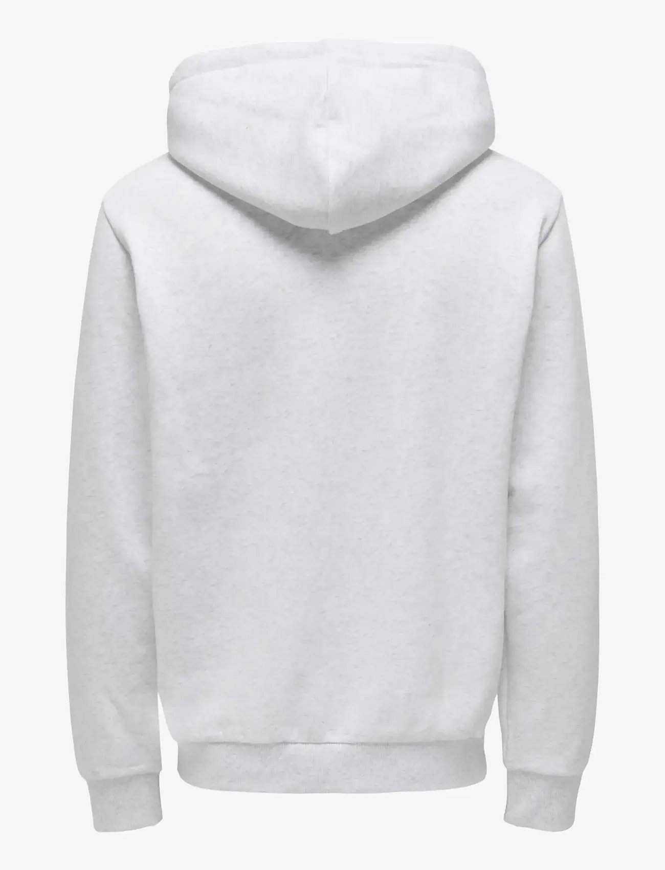 ONLY & SONS - ONSCERES ZIP THR. HOODIE SWEAT NOOS - hoodies - super light grey melange - 2