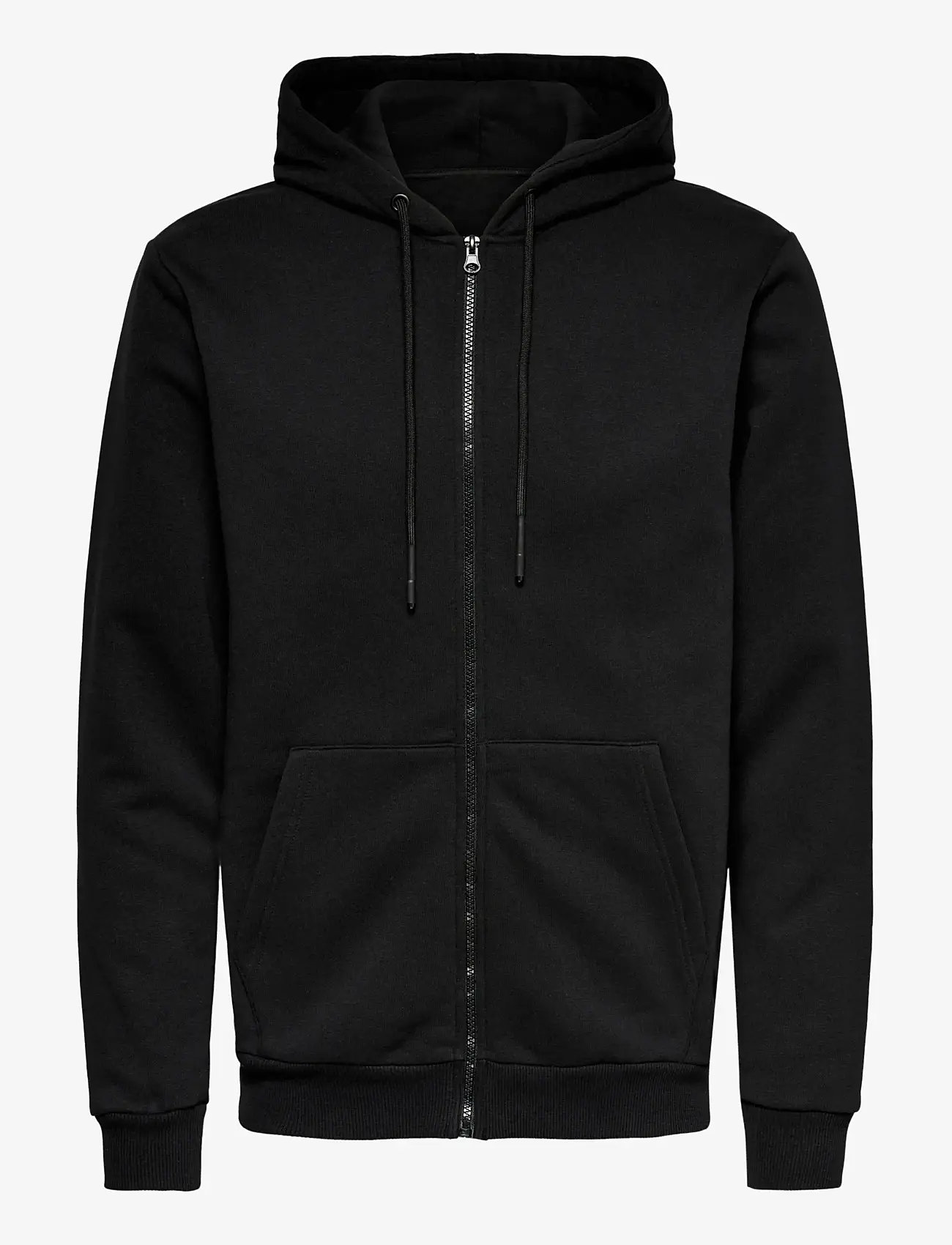 ONLY & SONS - ONSCERES ZIP THR. HOODIE SWEAT NOOS - kapuzenpullover - black - 1