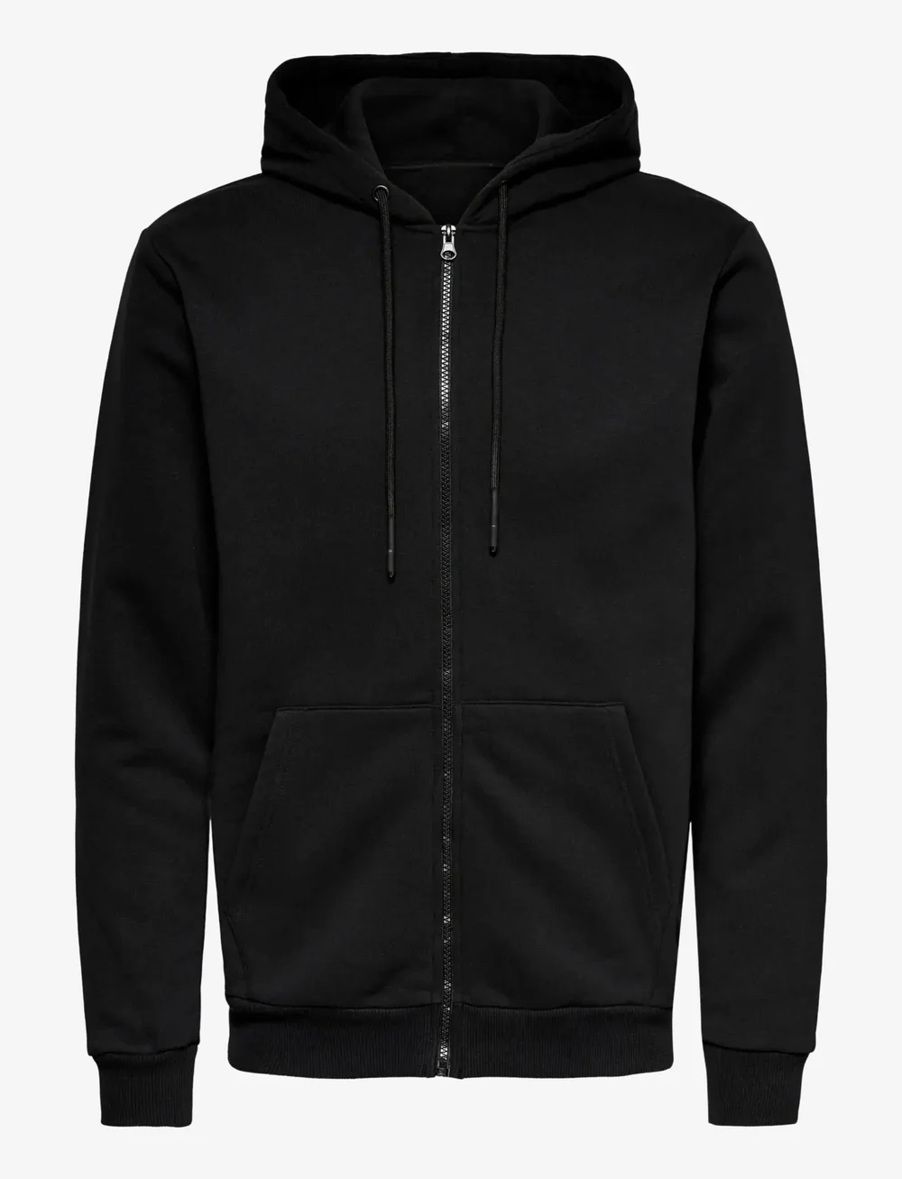 ONLY & SONS - ONSCERES ZIP THR. HOODIE SWEAT NOOS - kapuutsiga dressipluusid - black - 1