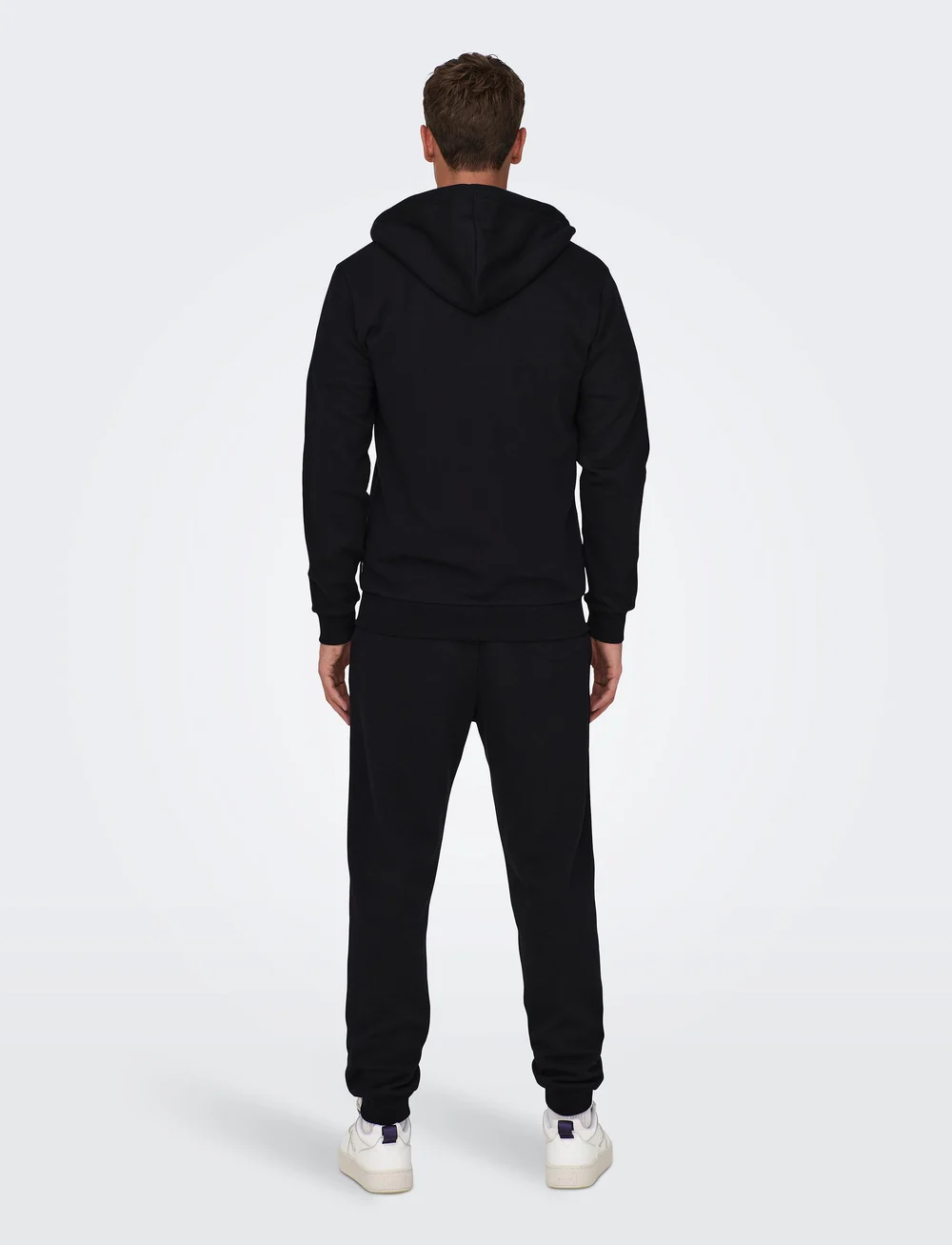 ONLY & SONS - ONSCERES ZIP THR. HOODIE SWEAT NOOS - kapuutsiga dressipluusid - black - 3