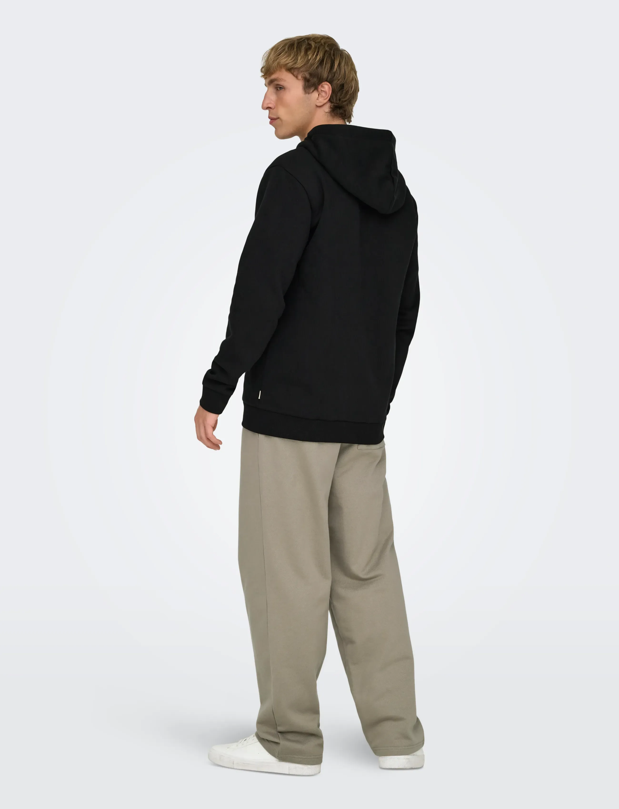 ONLY & SONS - ONSCERES ZIP THR. HOODIE SWEAT NOOS - hoodies - black - 3