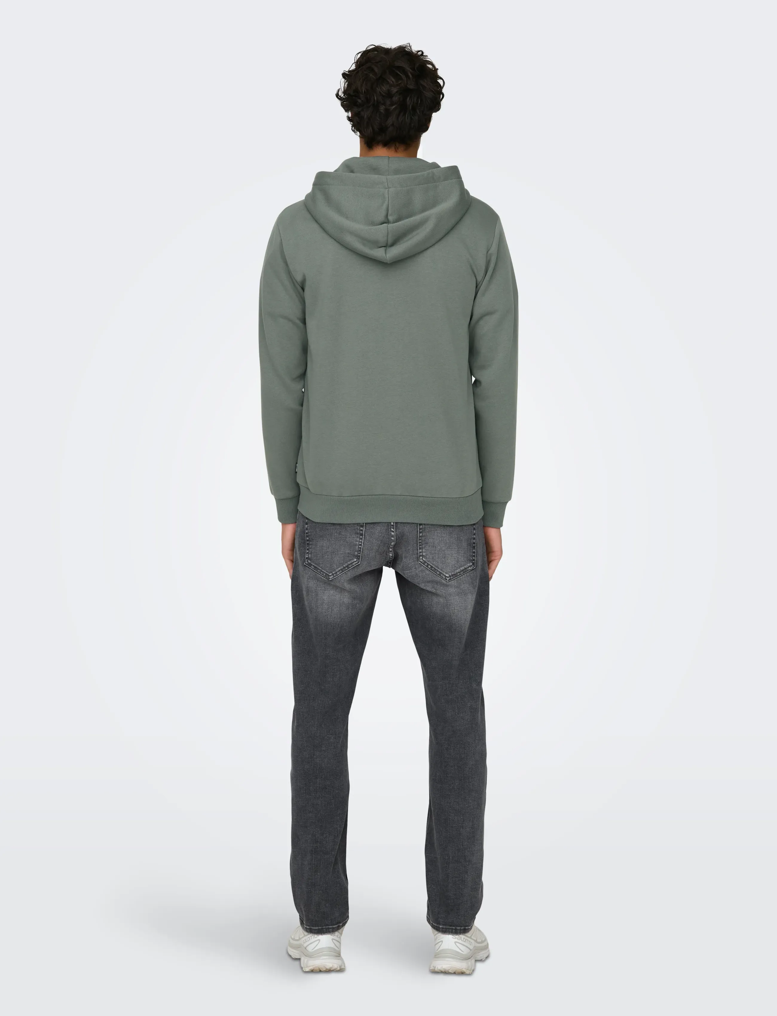 ONLY & SONS - ONSCERES ZIP THR. HOODIE SWEAT NOOS - hettupeysur - castor gray - 3