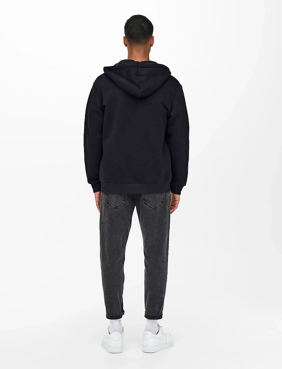 ONLY & SONS - ONSCERES ZIP THR. HOODIE SWEAT NOOS - sweats à capuche - dark navy - 3