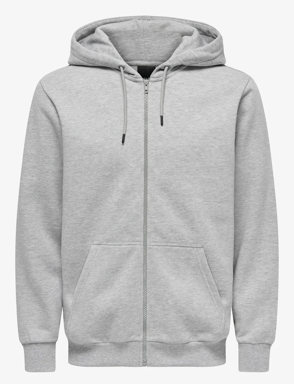 ONLY & SONS - ONSCERES ZIP THR. HOODIE SWEAT NOOS - hoodies - light grey melange - 1
