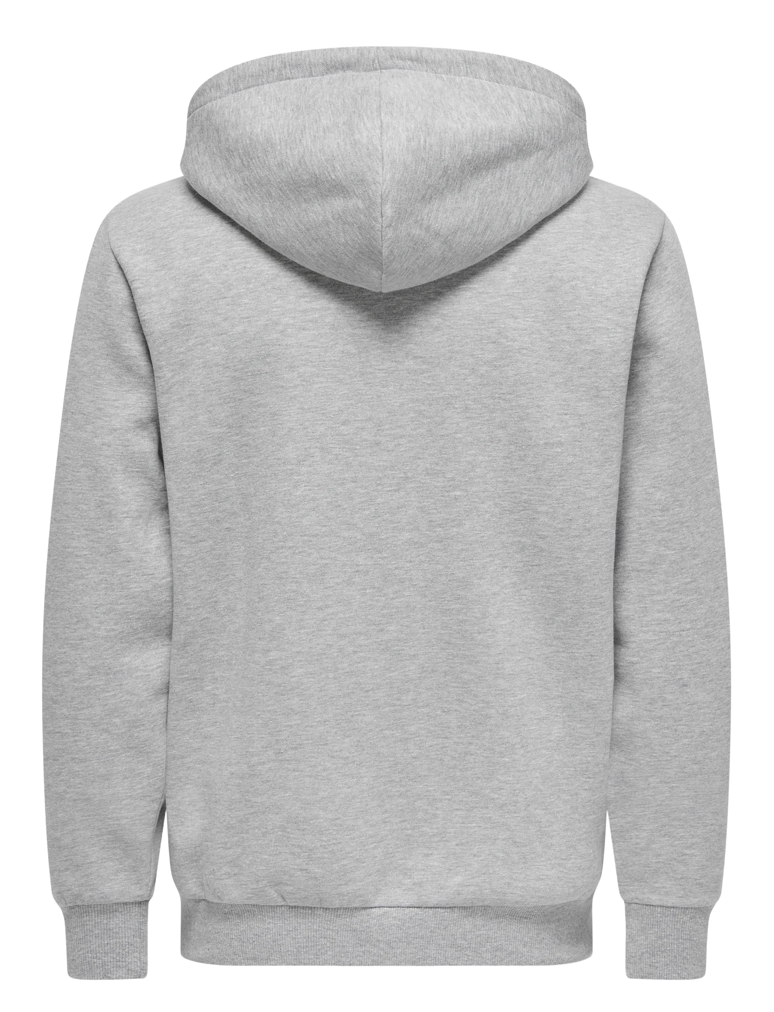 ONLY & SONS - ONSCERES ZIP THR. HOODIE SWEAT NOOS - dressipluusid - light grey melange - 2