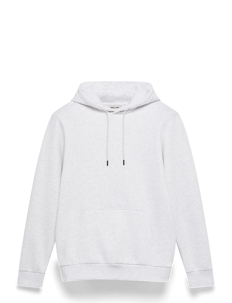 ONLY & SONS - ONSCERES HOODIE SWEAT NOOS - hoodies - super light grey melange - 1
