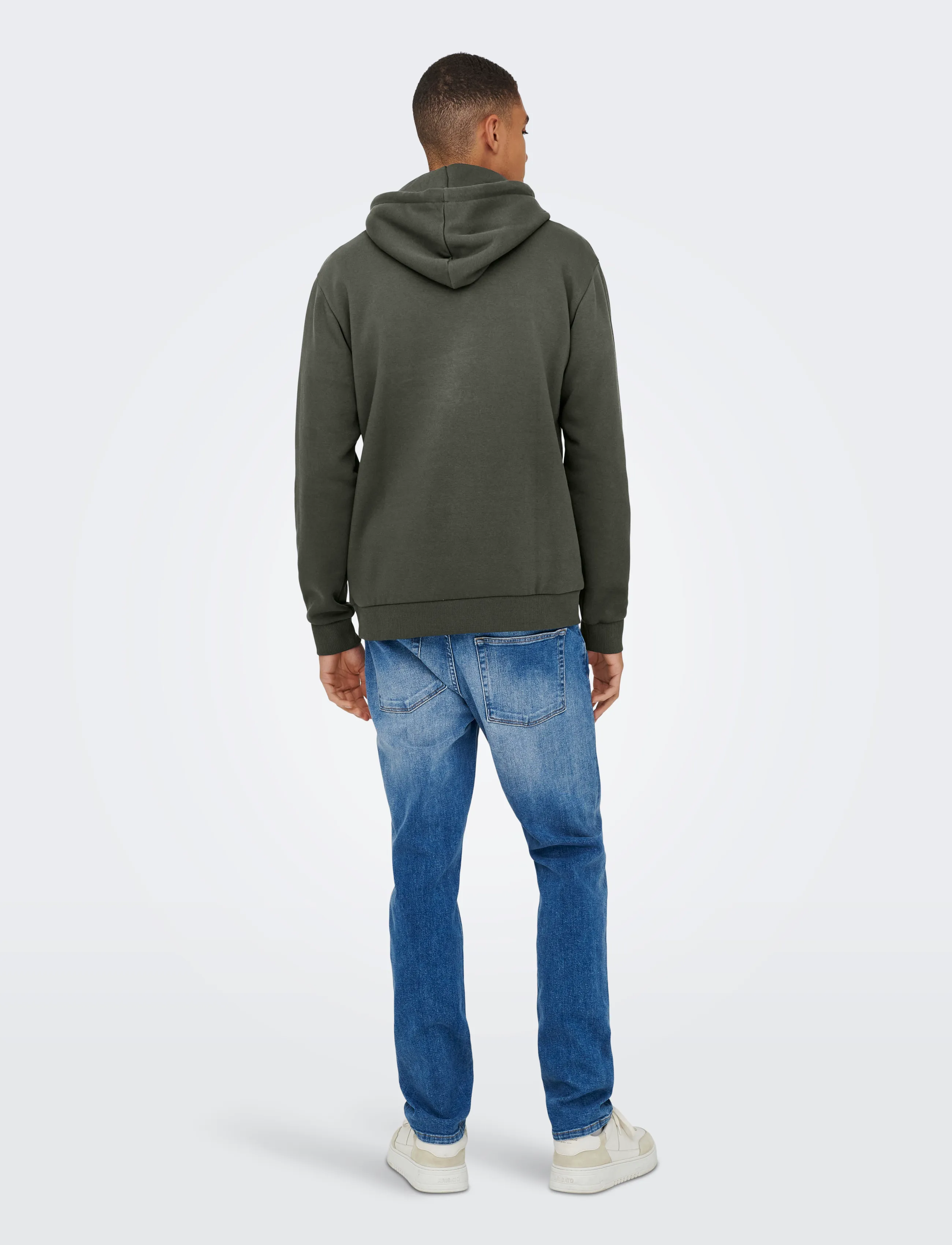 ONLY & SONS - ONSCERES HOODIE SWEAT NOOS - kapuzenpullover - beluga - 3