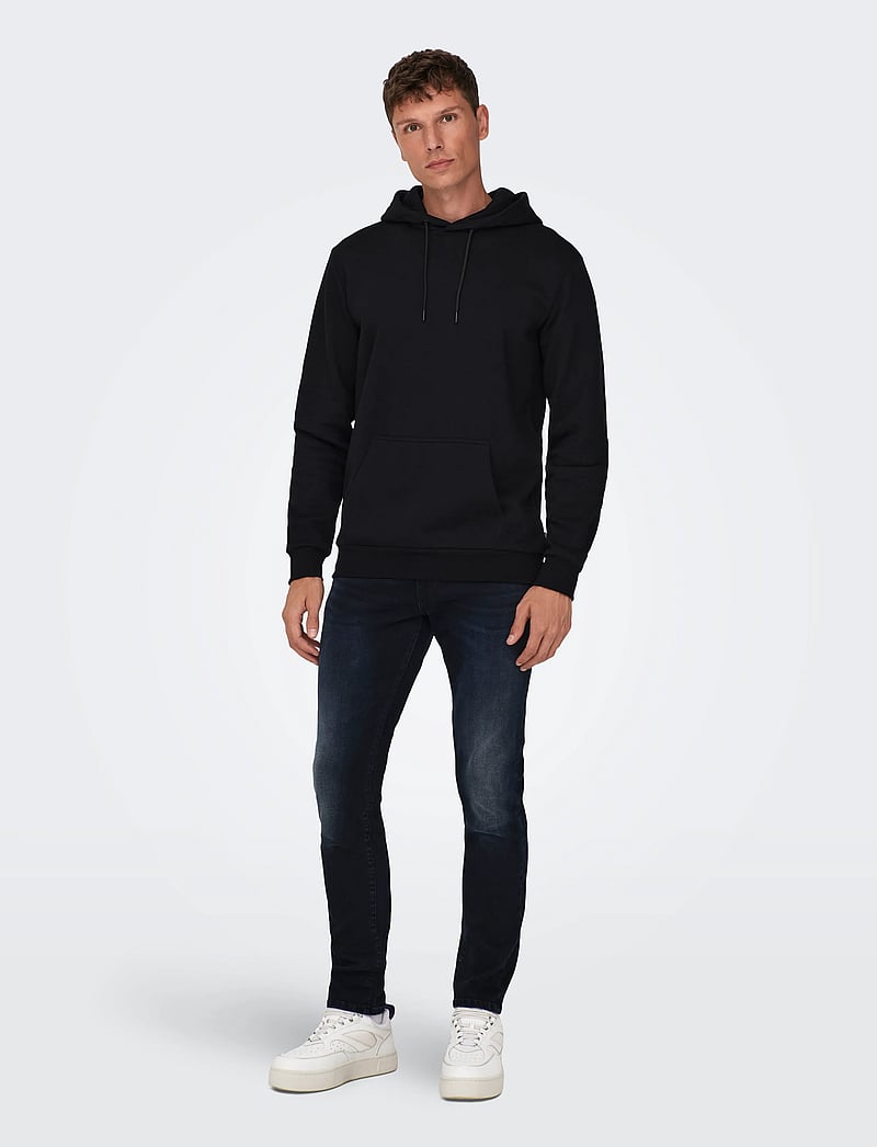 ONLY & SONS - ONSCERES HOODIE SWEAT NOOS - hoodies - black - 0