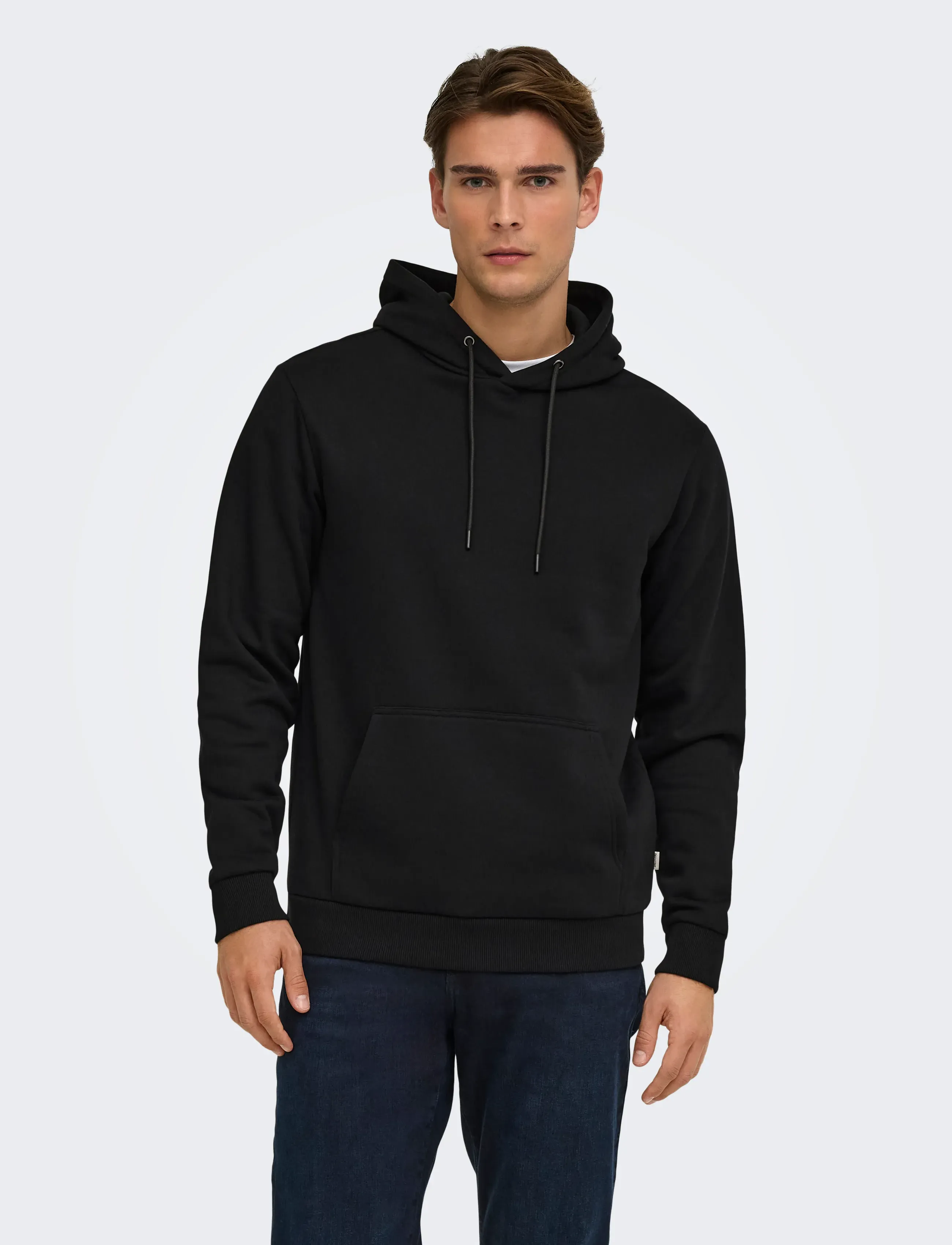 ONLY & SONS ONSCERES HOODIE SWEAT NOOS - ONLY & SONS - BLACK / black