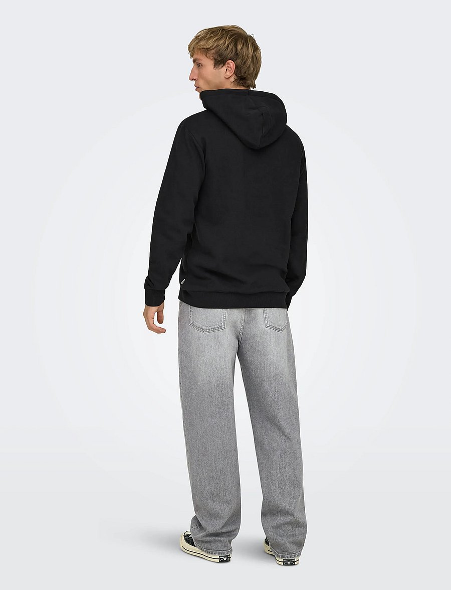 ONLY & SONS - ONSCERES HOODIE SWEAT NOOS - kapuutsiga pusad - black - 3