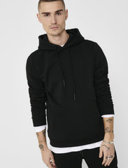 ONLY & SONS - ONSCERES HOODIE SWEAT NOOS - alhaisimmat hinnat - black - 4