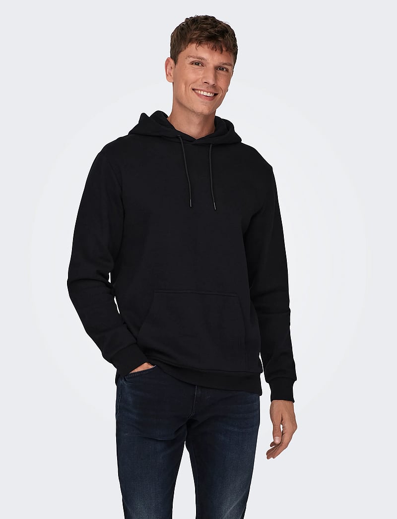 ONLY & SONS - ONSCERES HOODIE SWEAT NOOS - hoodies - black - 4