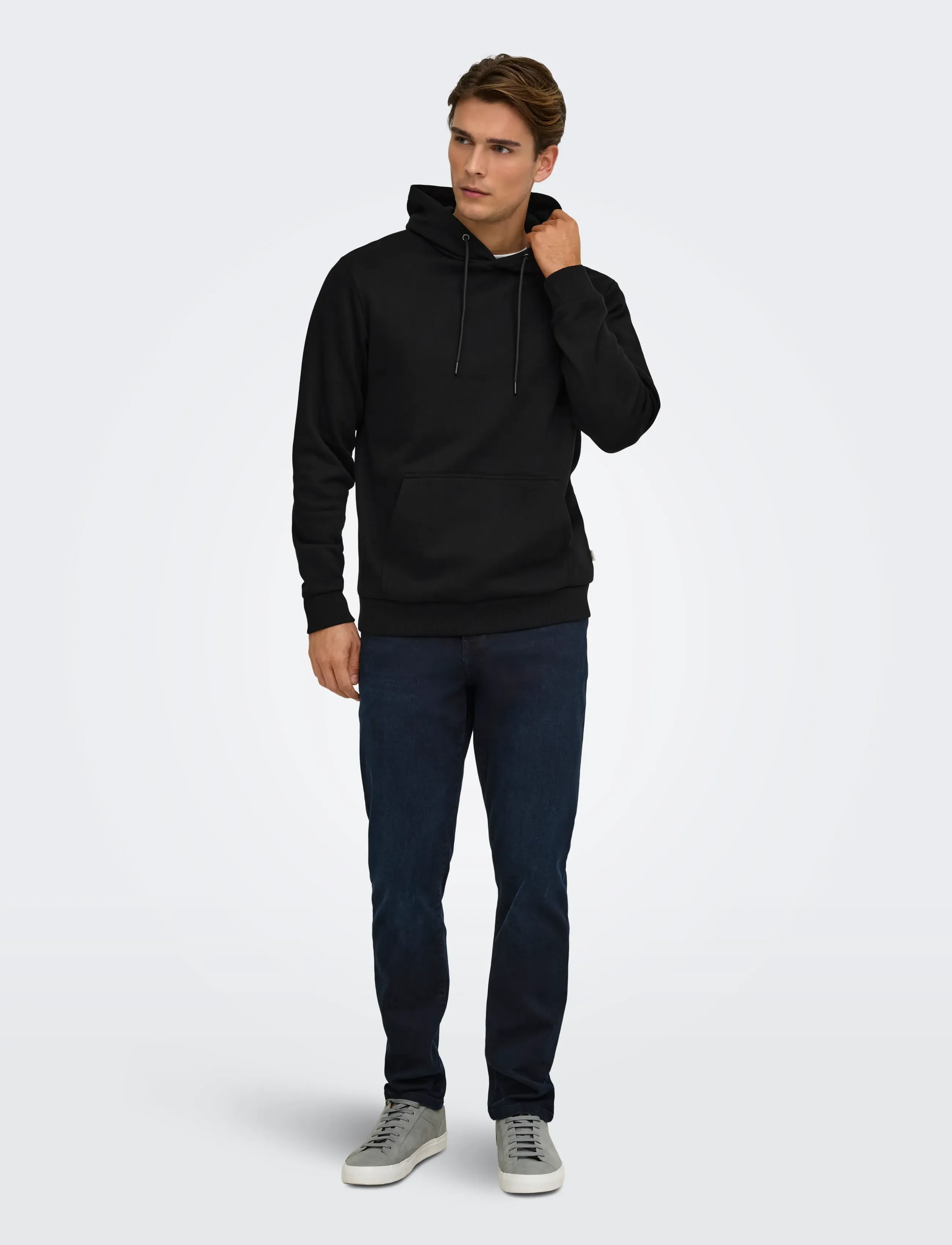 ONLY & SONS - ONSCERES HOODIE SWEAT NOOS - sweatshirts - black - 4