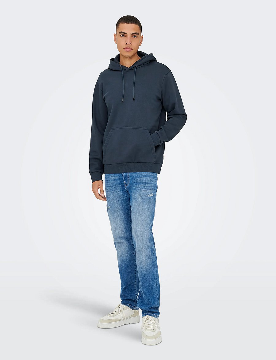 ONLY & SONS - ONSCERES HOODIE SWEAT NOOS - kapuzenpullover - blue nights - 4