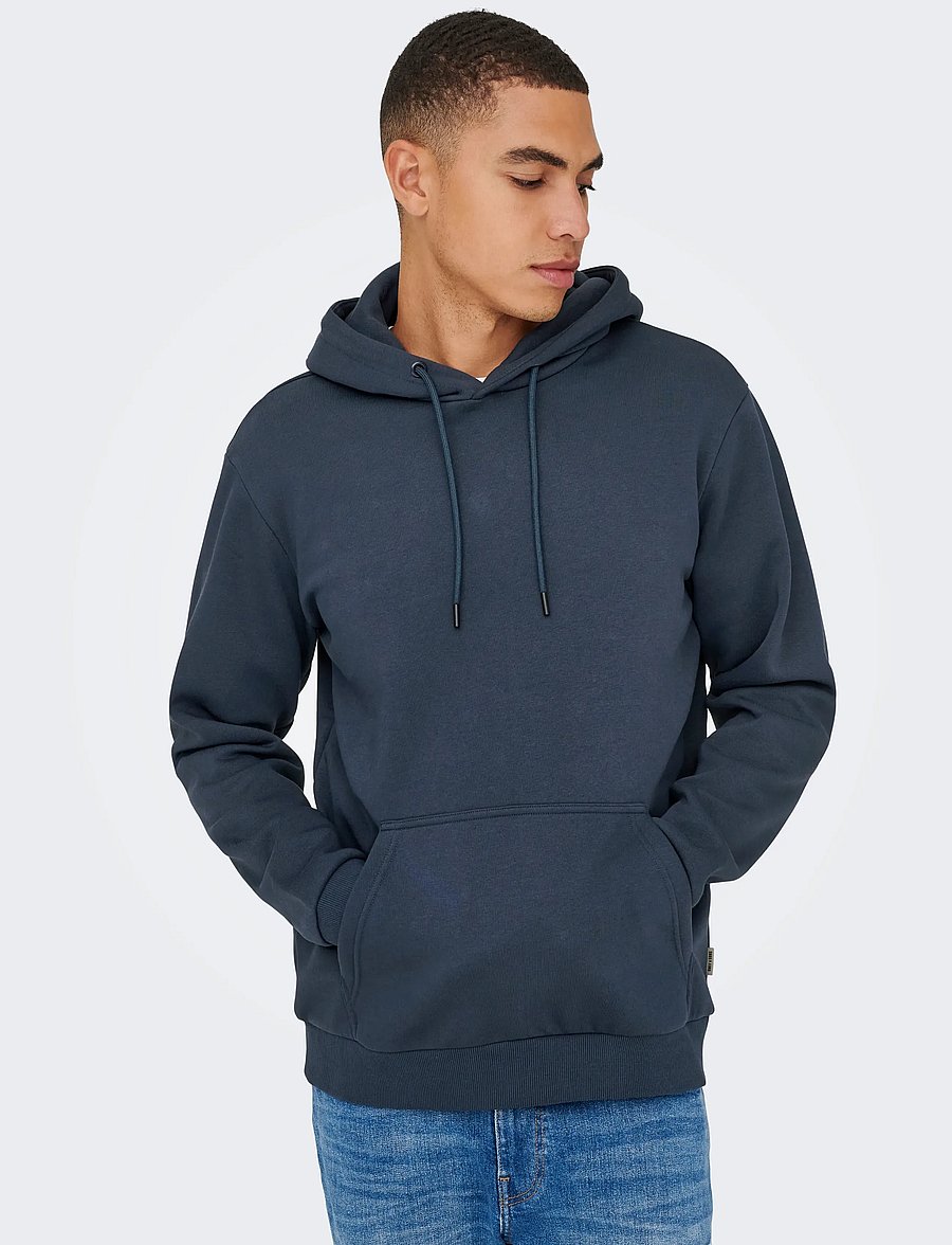 ONLY & SONS - ONSCERES HOODIE SWEAT NOOS - kapuzenpullover - blue nights - 5