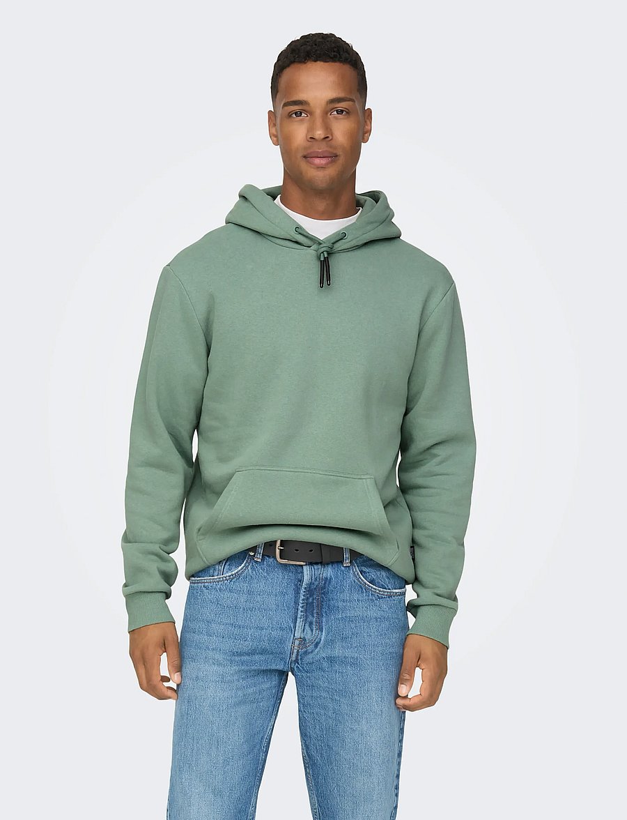 ONLY & SONS - ONSCERES HOODIE SWEAT NOOS - kapuzenpullover - chinois green - 0