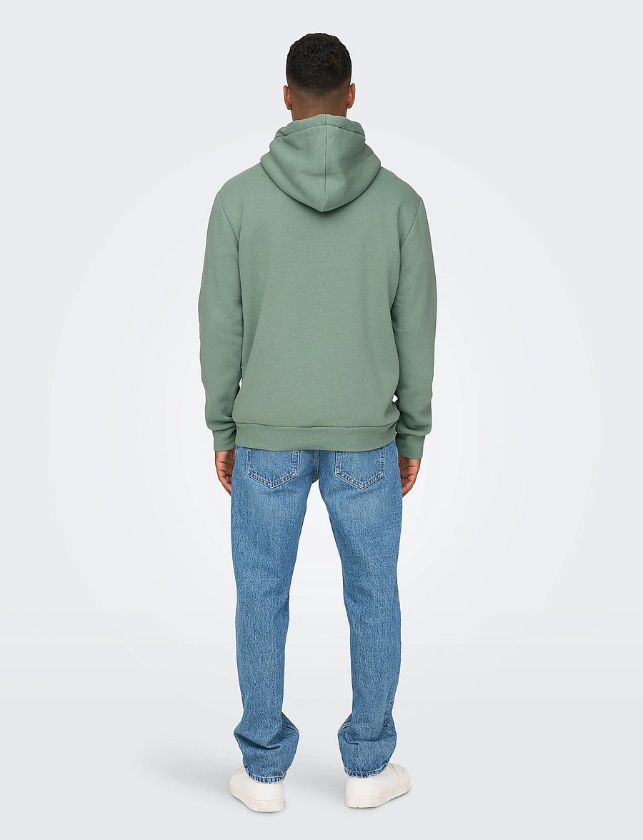 ONLY & SONS - ONSCERES HOODIE SWEAT NOOS - kapuzenpullover - chinois green - 3