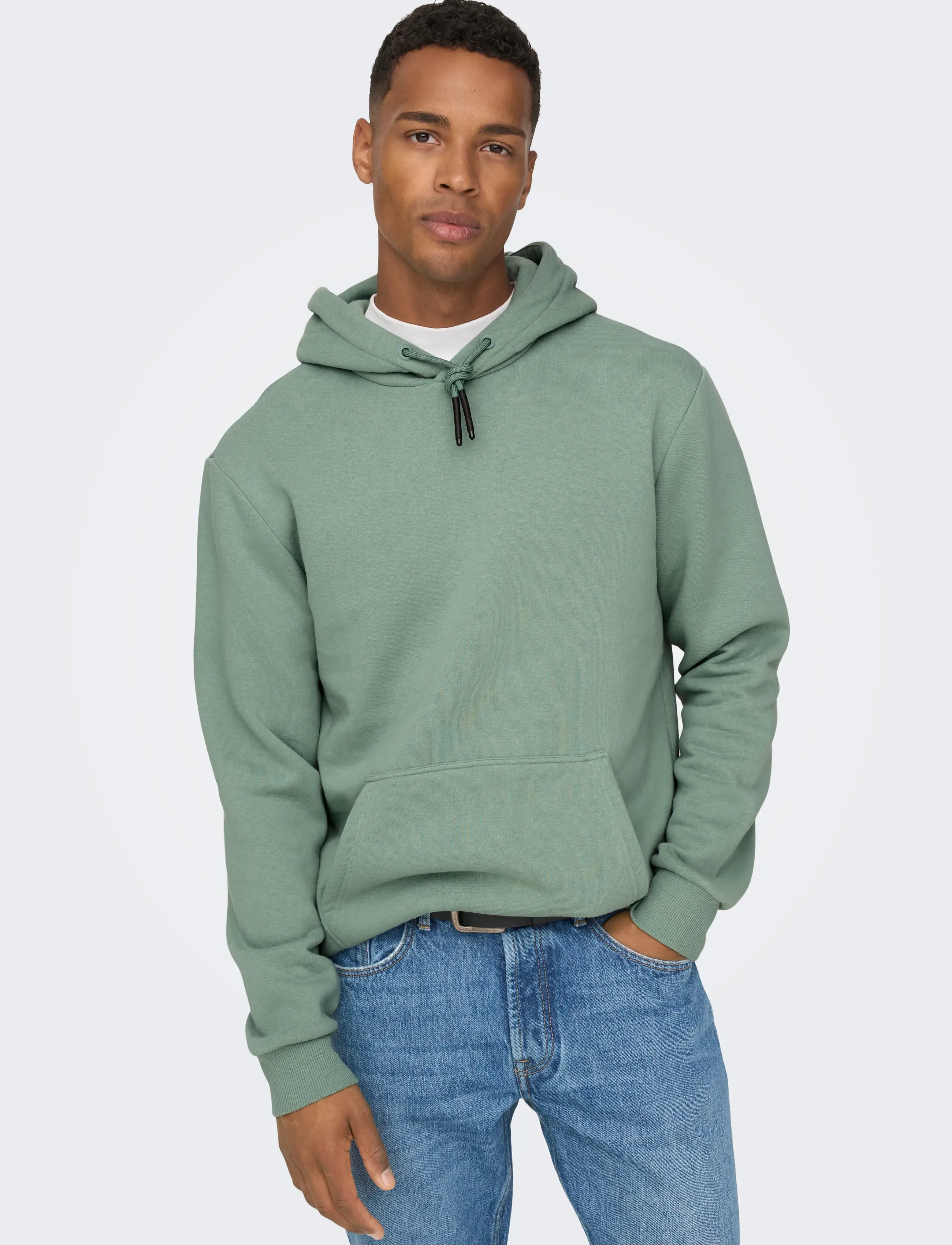 ONLY & SONS - ONSCERES HOODIE SWEAT NOOS - hættetrøjer - chinois green - 5