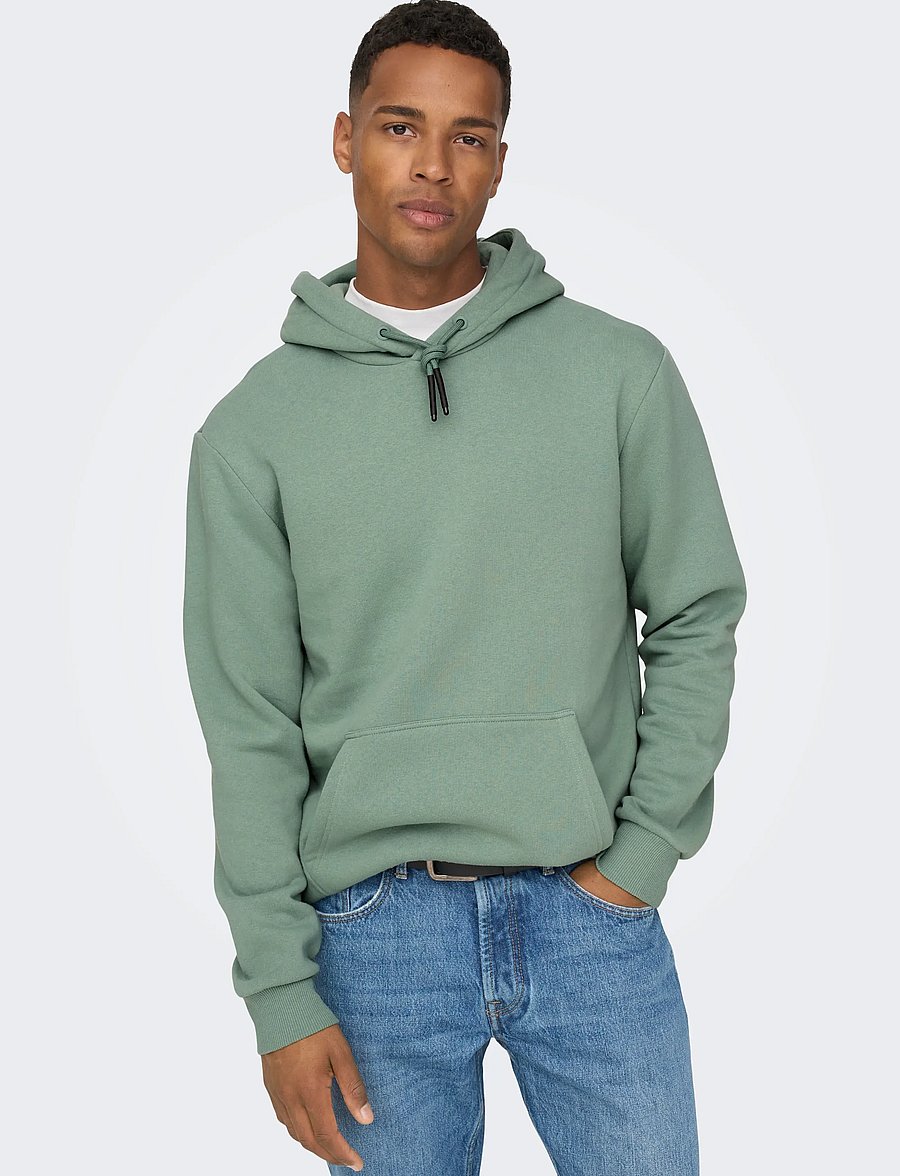 ONLY & SONS - ONSCERES HOODIE SWEAT NOOS - kapuzenpullover - chinois green - 5