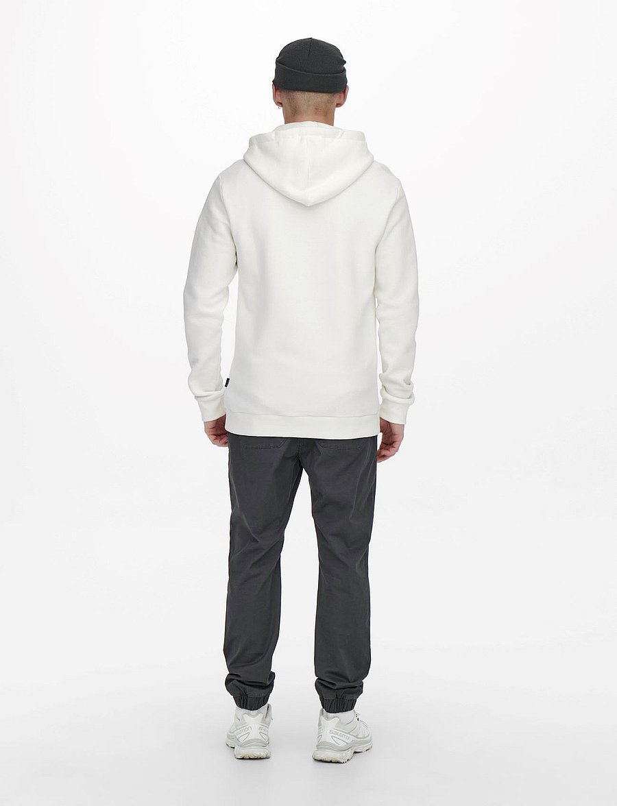 ONLY & SONS - ONSCERES HOODIE SWEAT NOOS - kapuzenpullover - cloud dancer - 3