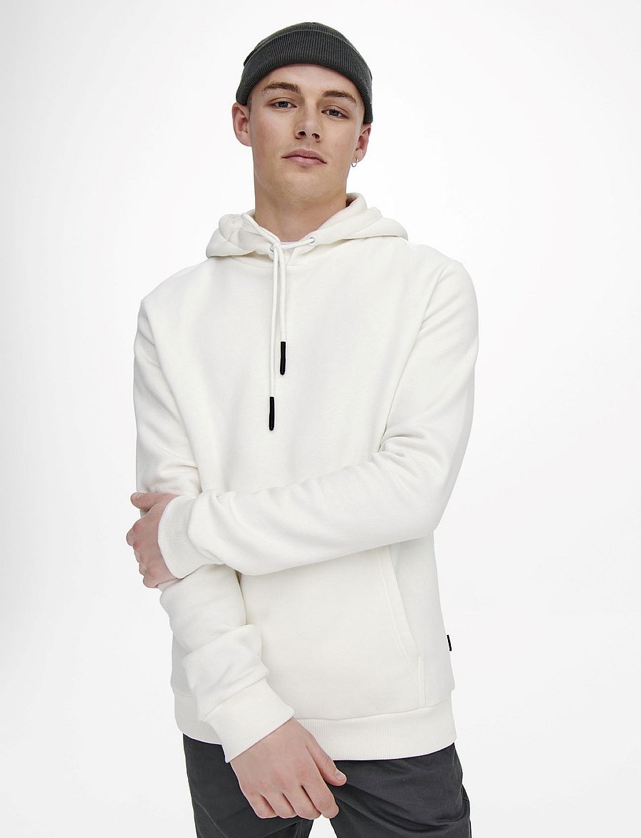 ONLY & SONS - ONSCERES HOODIE SWEAT NOOS - kapuzenpullover - cloud dancer - 4