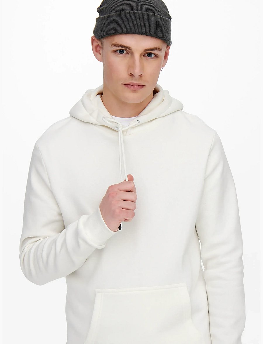 ONLY & SONS - ONSCERES HOODIE SWEAT NOOS - kapuzenpullover - cloud dancer - 5