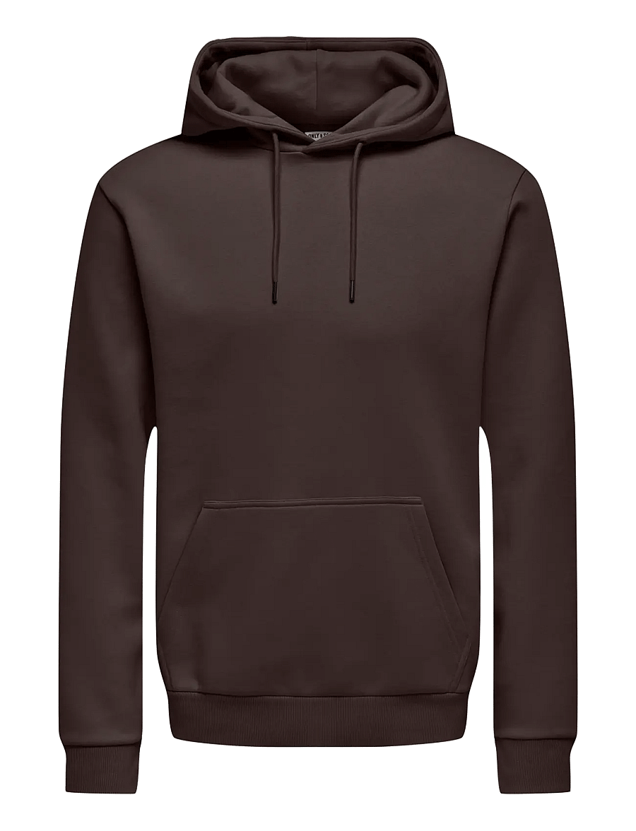 ONLY & SONS - ONSCERES HOODIE SWEAT NOOS - kapuzenpullover - coffee bean - 1