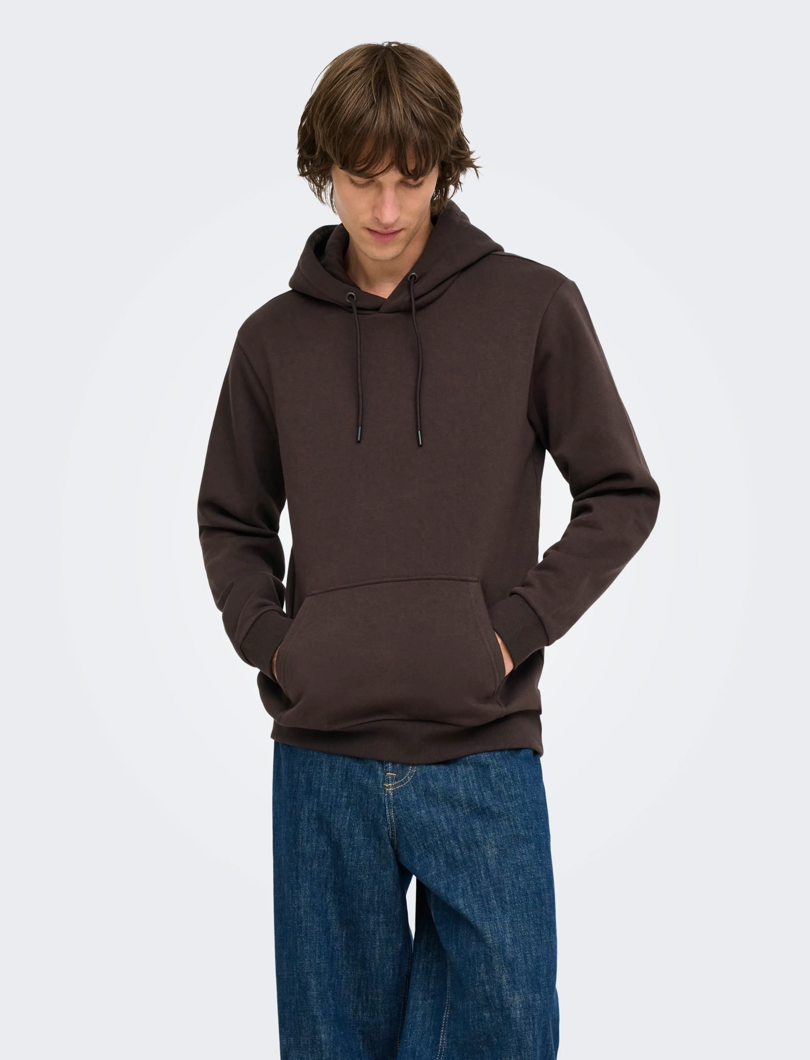 ONLY & SONS ONSCERES HOODIE SWEAT NOOS - Kapuutsiga pusad - COFFEE BEAN / brown