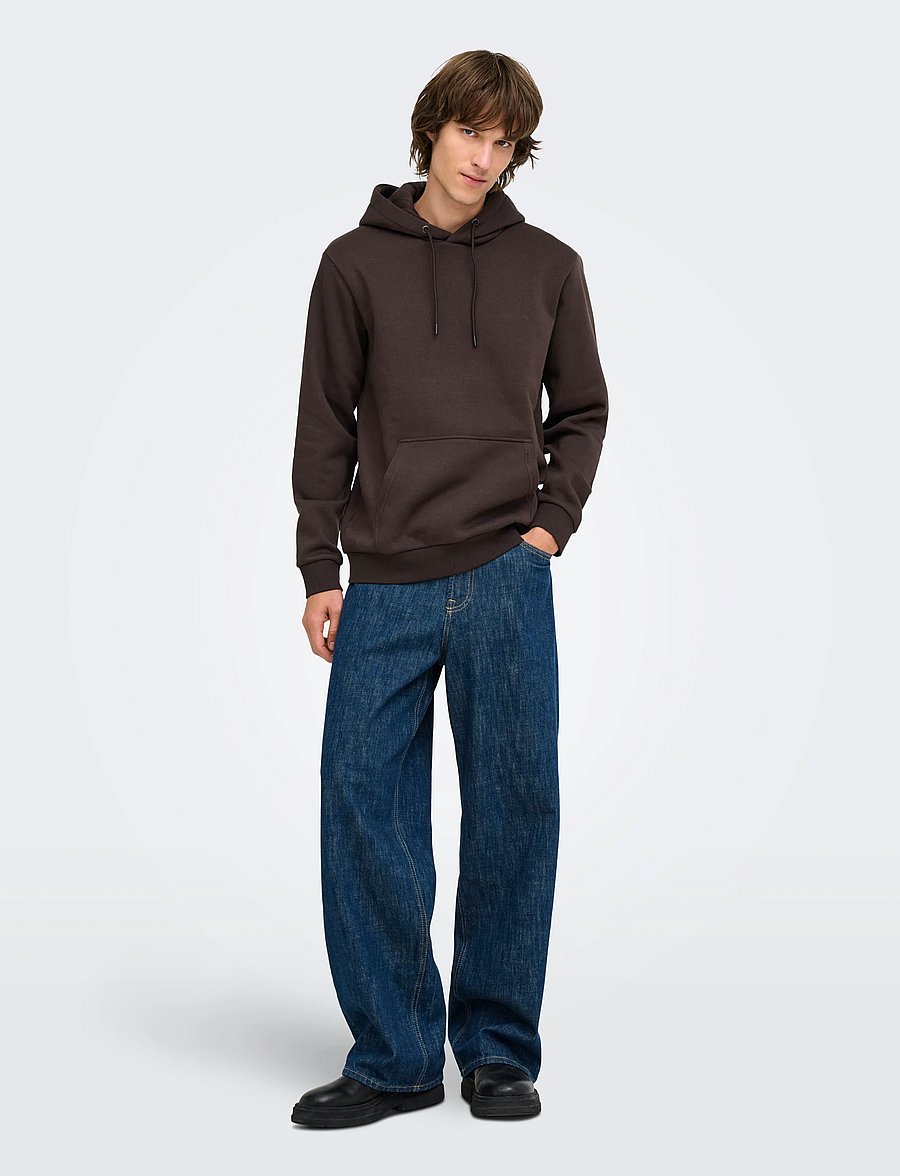 ONLY & SONS - ONSCERES HOODIE SWEAT NOOS - kapuzenpullover - coffee bean - 4