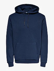 ONLY & SONS - ONSCERES HOODIE SWEAT NOOS - alhaisimmat hinnat - dress blues - 0