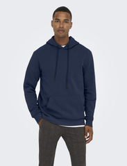 ONLY & SONS - ONSCERES HOODIE SWEAT NOOS - laveste priser - dress blues - 2