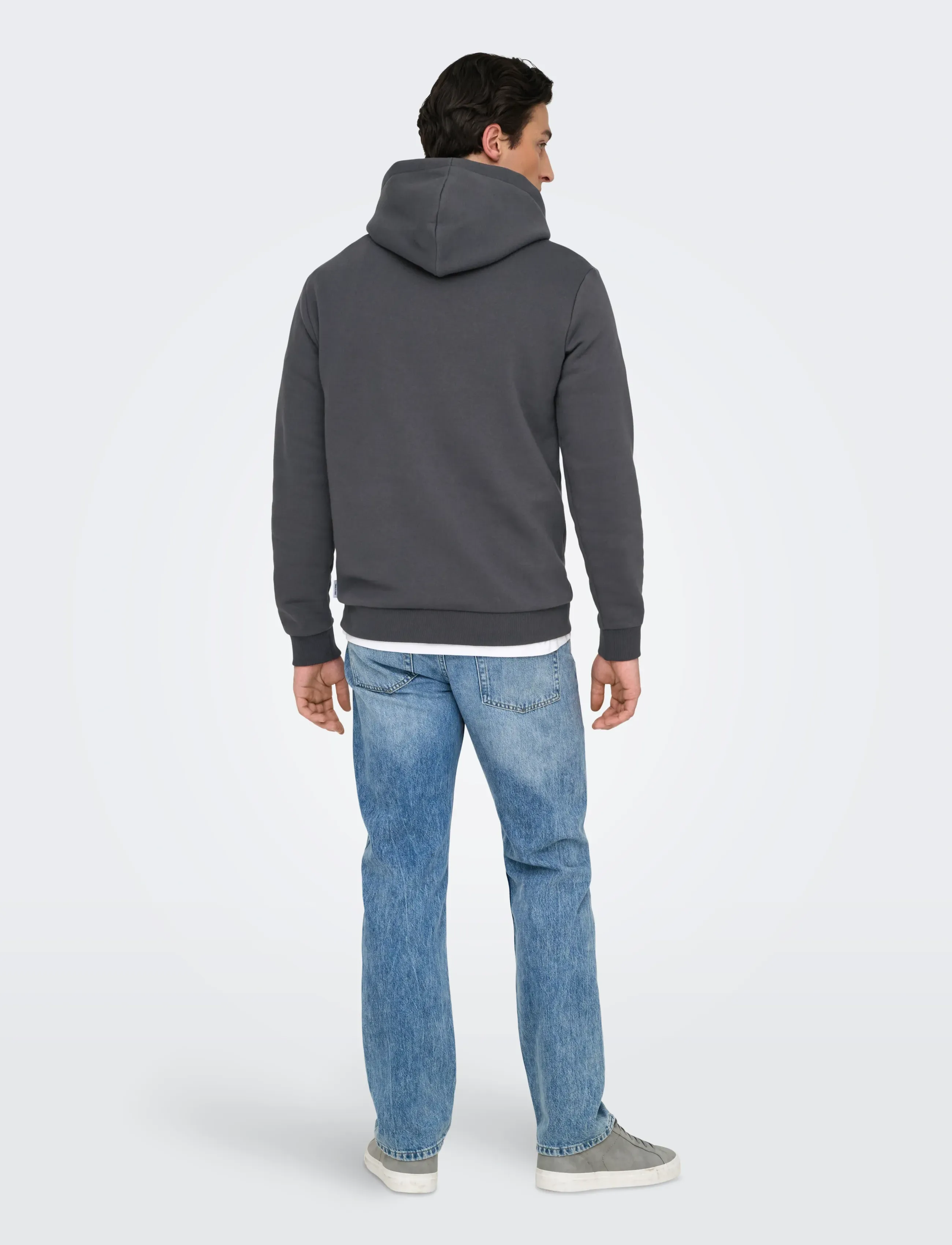 ONLY & SONS - ONSCERES LIFE HOODIE SWEAT - hættetrøjer - grey pinstripe - 3