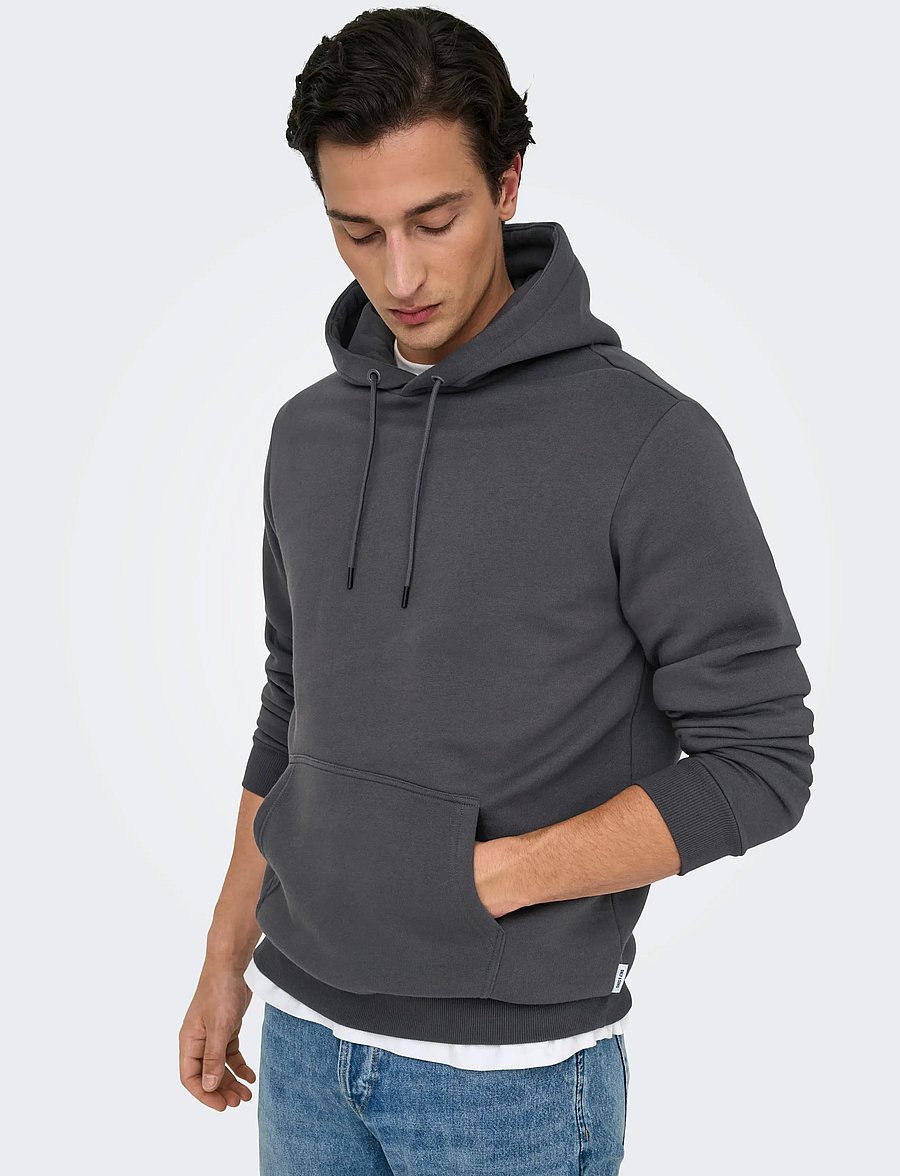 ONLY & SONS - ONSCERES HOODIE SWEAT NOOS - kapuzenpullover - grey pinstripe - 5