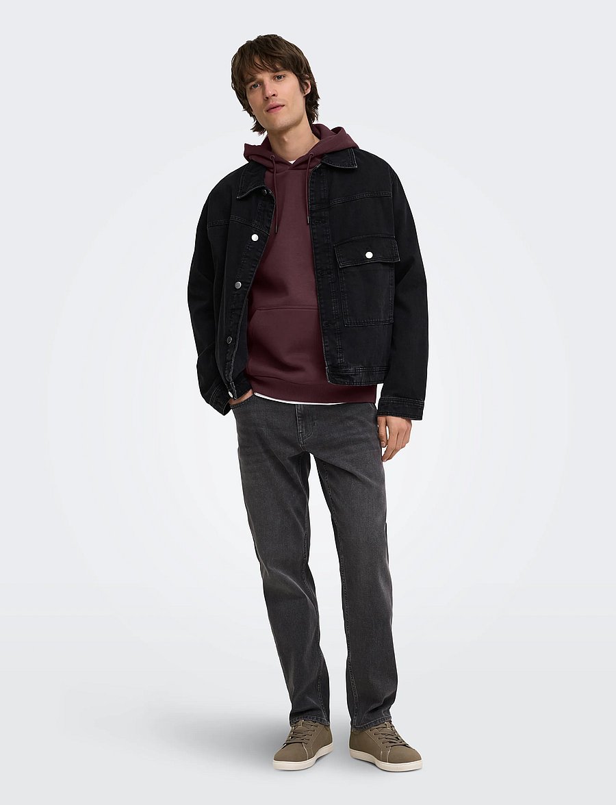 ONLY & SONS - ONSCERES HOODIE SWEAT NOOS - kapuzenpullover - huckleberry - 4