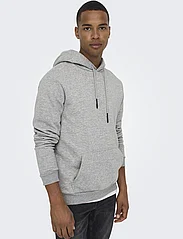 ONLY & SONS - ONSCERES HOODIE SWEAT NOOS - hoodies - light grey melange - 5