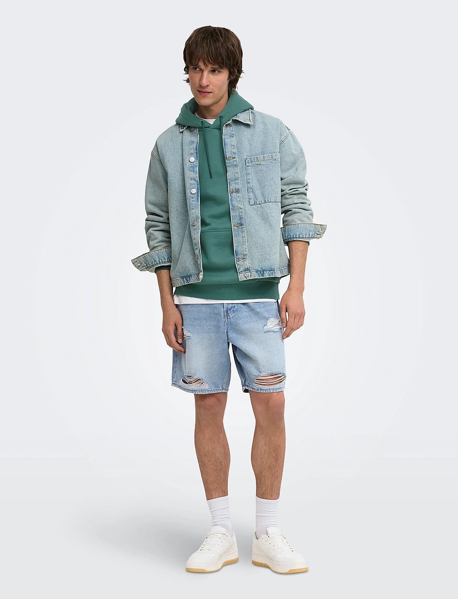 ONLY & SONS - ONSCERES HOODIE SWEAT NOOS - kapuzenpullover - mallard green - 3
