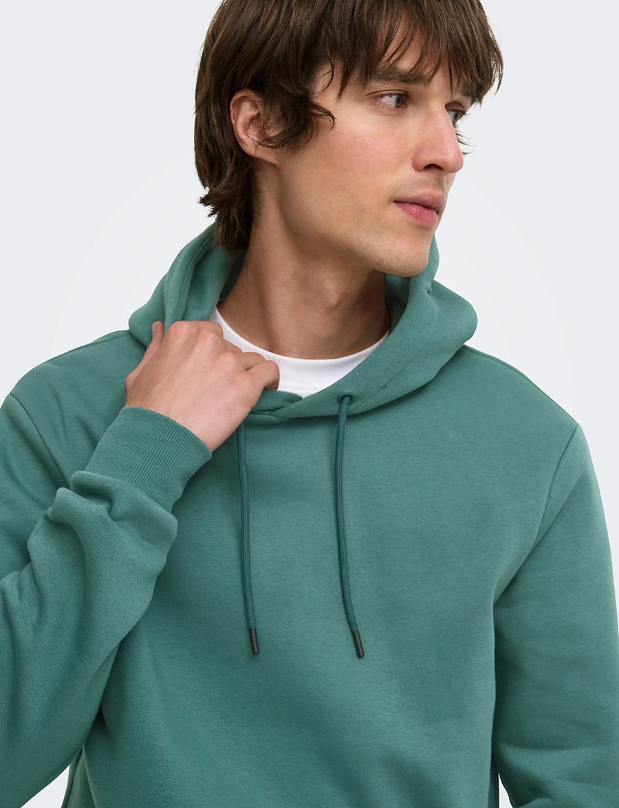 ONLY & SONS - ONSCERES HOODIE SWEAT NOOS - kapuzenpullover - mallard green - 4