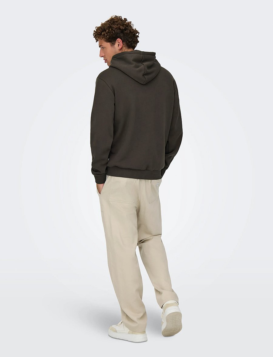 ONLY & SONS - ONSCERES HOODIE SWEAT NOOS - kapuzenpullover - mulch - 3