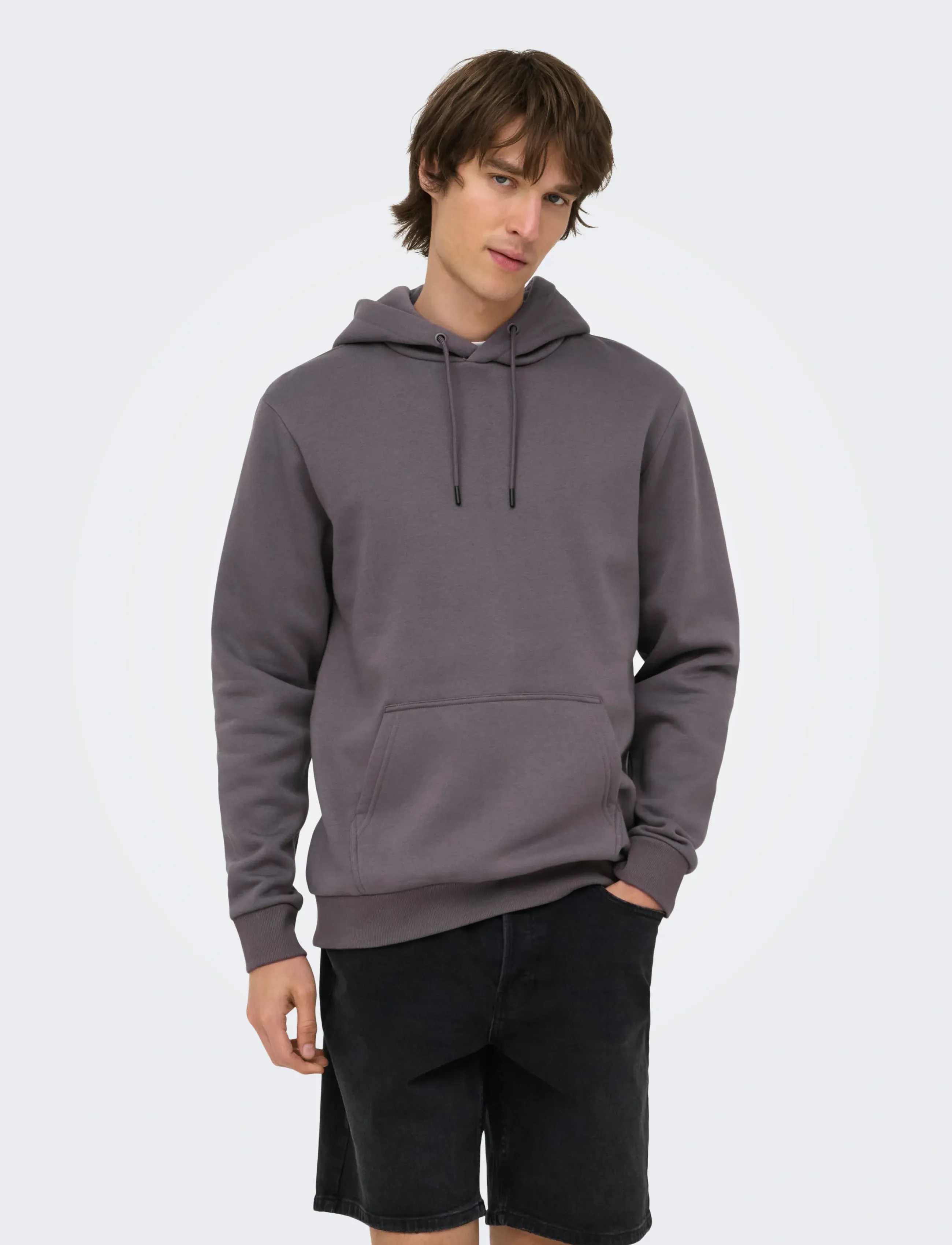 ONLY & SONS ONSCERES LIFE HOODIE SWEAT - Sweatshirts - RABBIT / grey