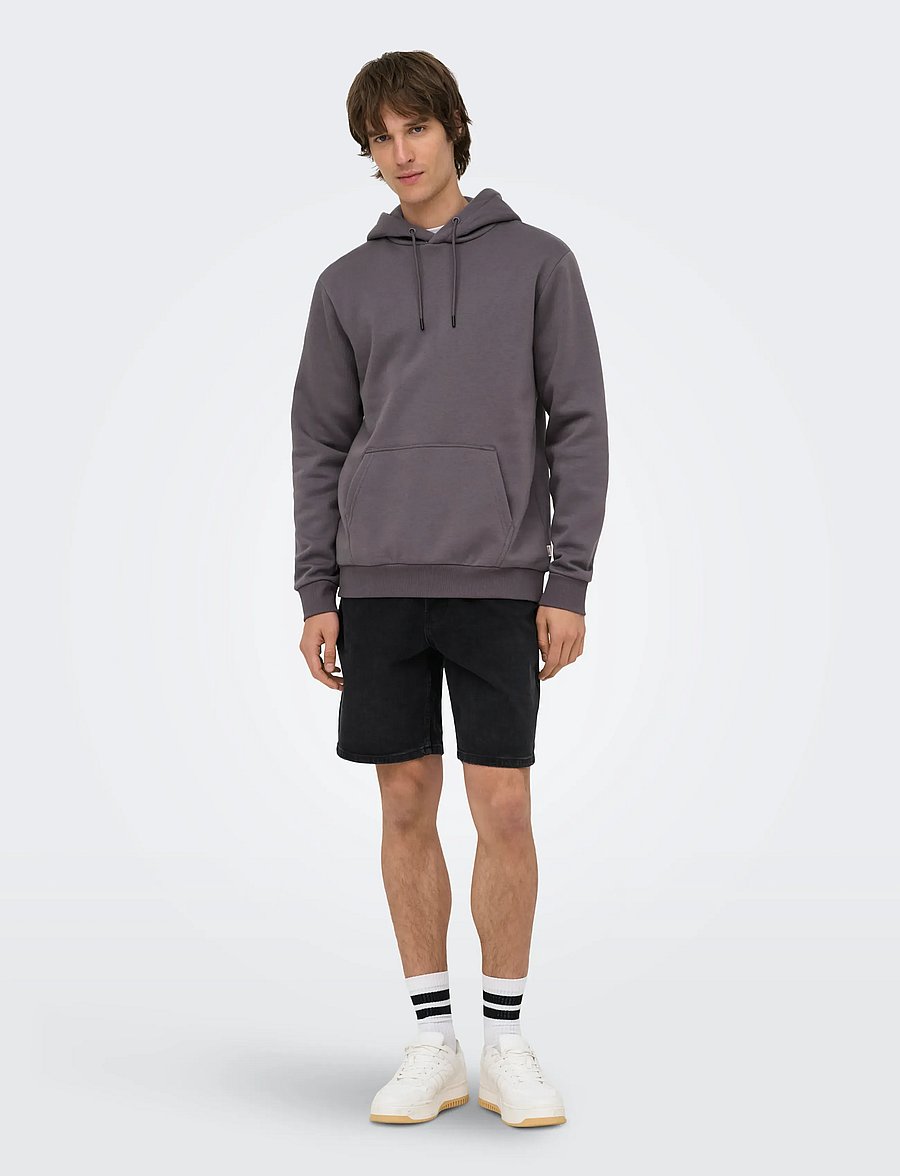 ONLY & SONS - ONSCERES HOODIE SWEAT NOOS - kapuzenpullover - rabbit - 4