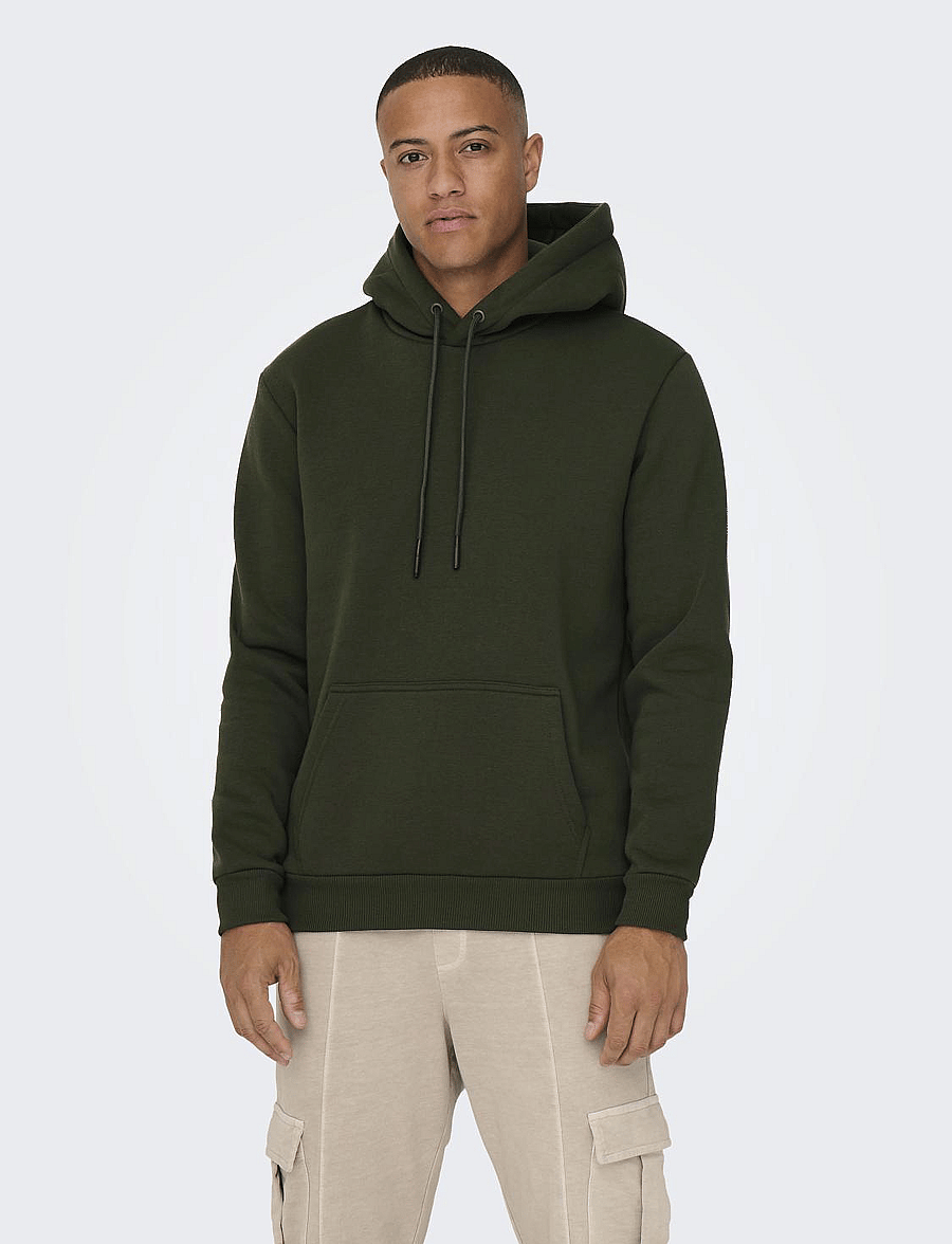 ONLY & SONS - ONSCERES HOODIE SWEAT NOOS - kapuzenpullover - rosin - 0